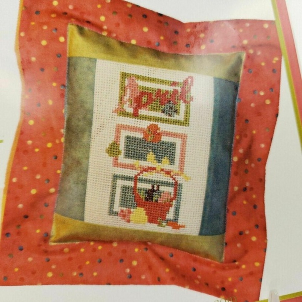Pine Mountain Designs 575‎ April is Fresh Cross Stitch Kit Easter Spring New OOP